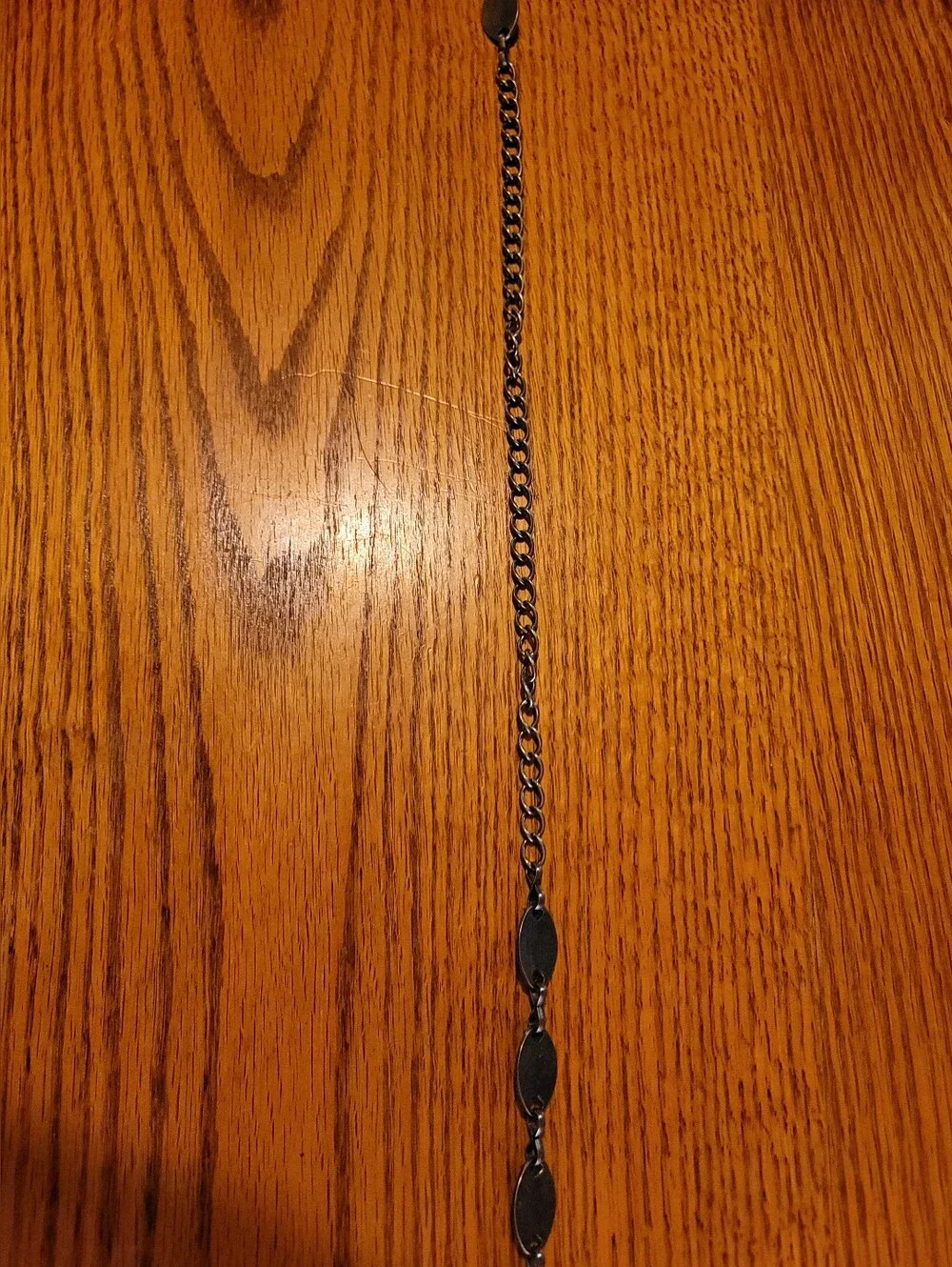 Silver-tone Faux Turquoise Chain Belt